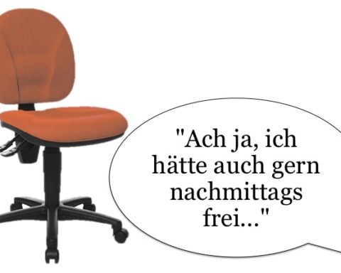 "Ach ja, ich hätte auch gern nachmittags frei..." Warum wird Abwesenheit am Arbeitsplatz mit purem Freizeitvergnügen gleich gesetzt?