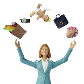 Die berufstätige Mutter als Supermutter: Die SuperMom Actionfigur (© Happy Yorker, www.happyworker.com)